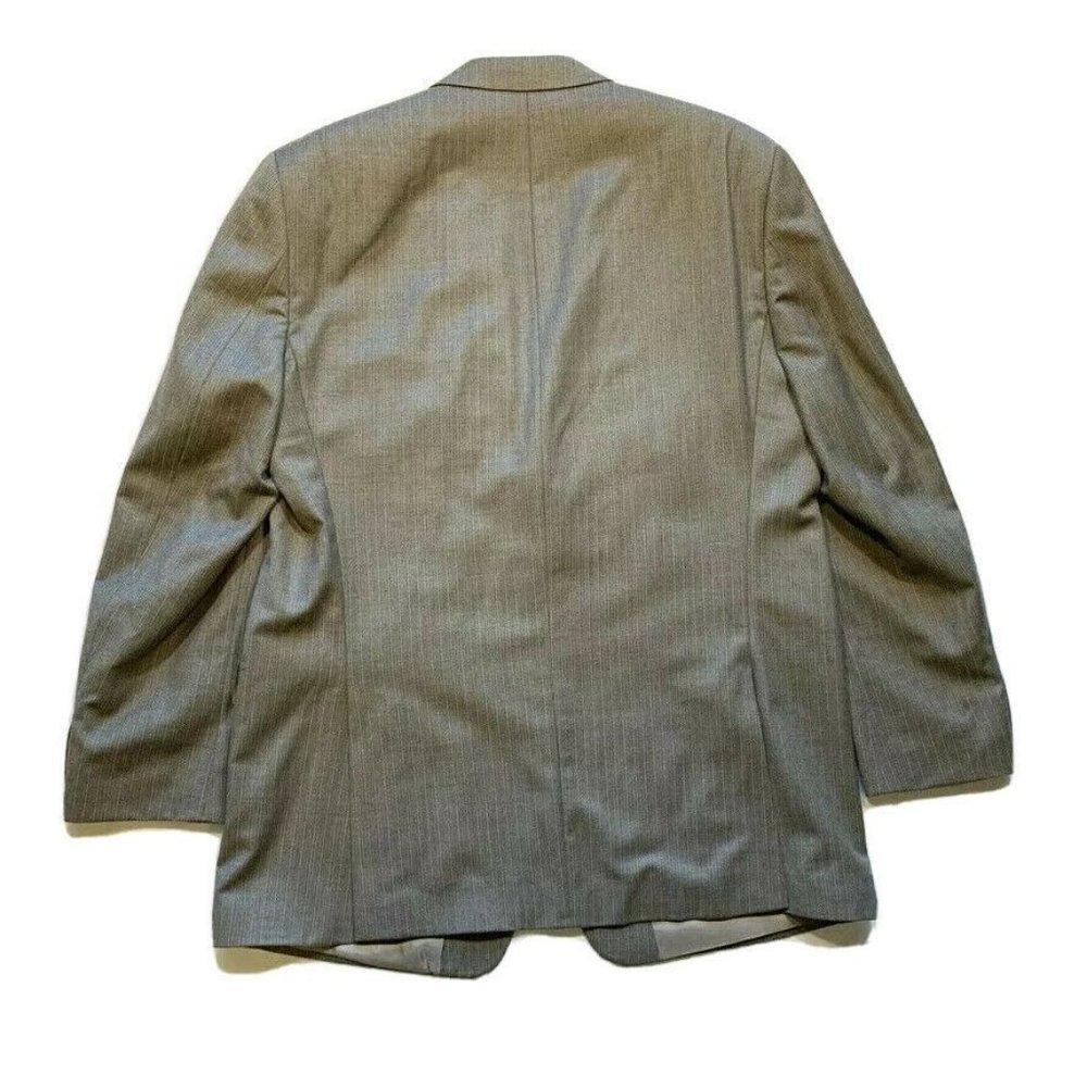 Vintage Calvin Klein 100% Wool Blazer Sport Jacket Coat 2 Button Canada 44L EUC - Picture 2 of 12